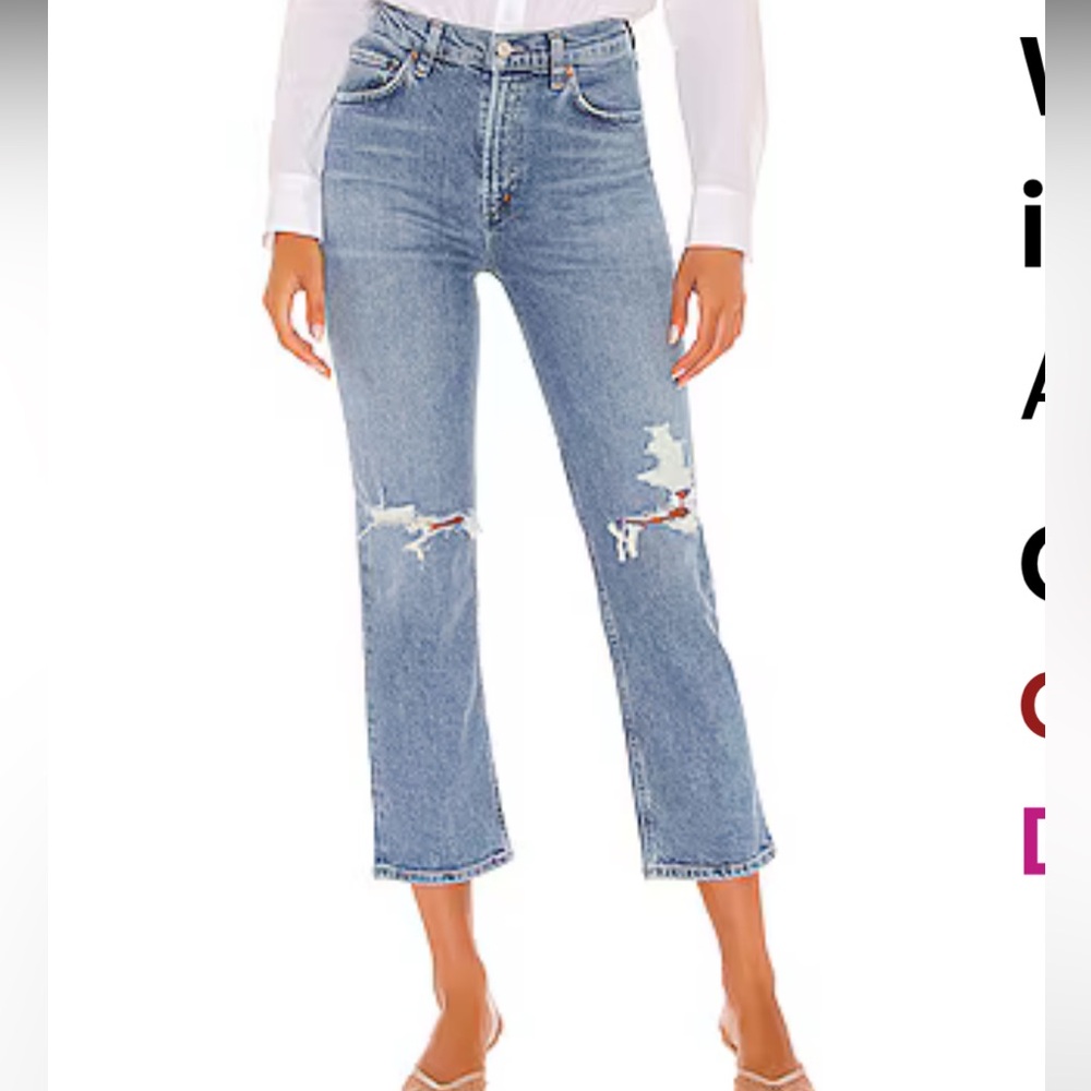Agolde wilder straight cut jeans size 26